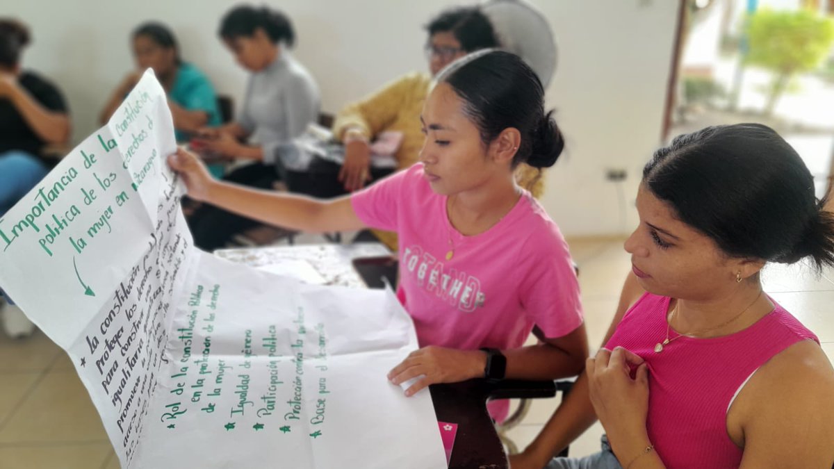 ✅ Desde la Universidad Multidisciplinaria Ricardo Morales en #Rivas realizamos encuentros abordando Leyes y estrategias que restituyen Derechos al conocimiento, la Cultura, la Paz, la Seguridad y el Porvenir de las Mujeres. 🙋‍♀️🙋🧏‍♀️