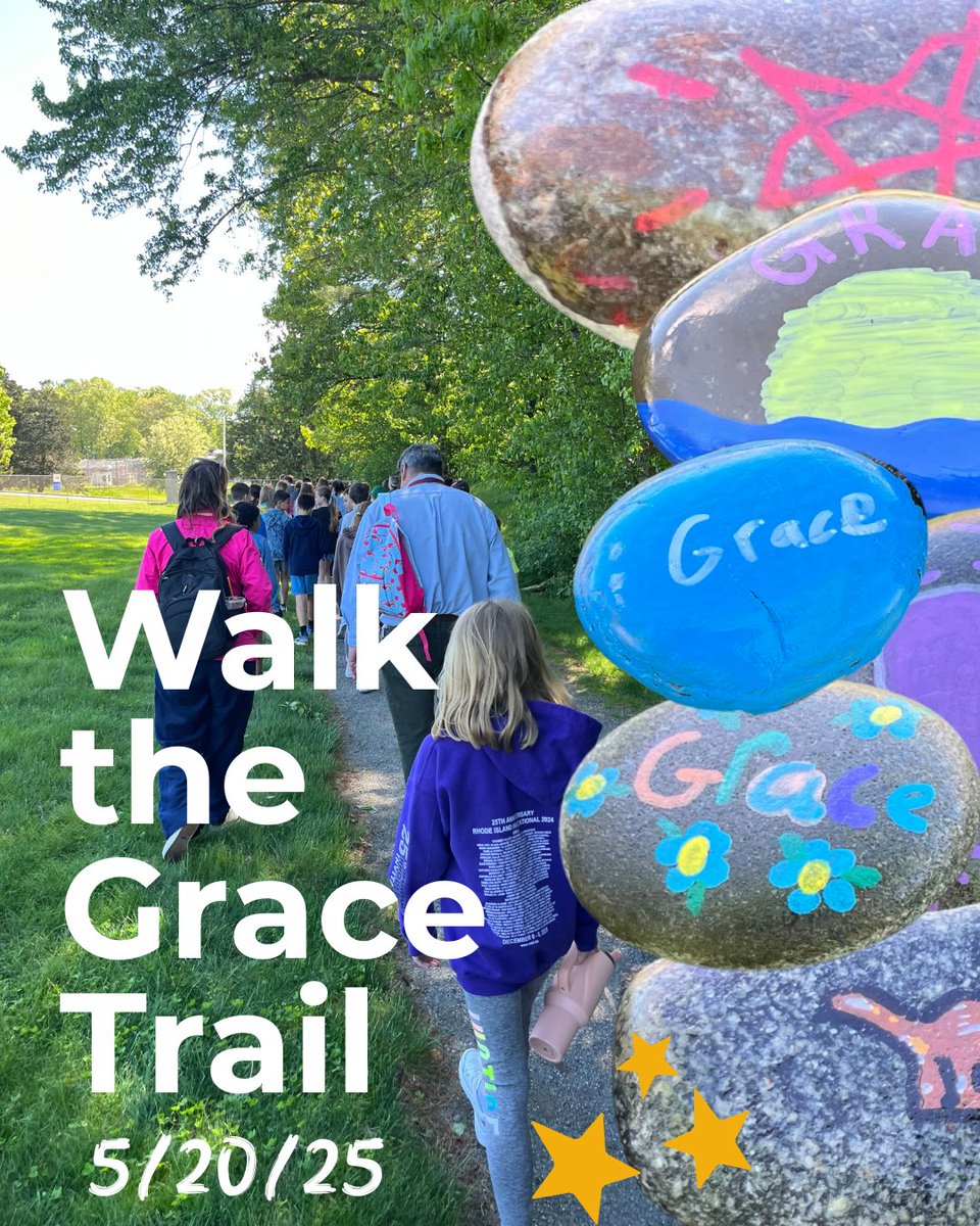 BTDFDN's tweet image. What a perfect day to walk the Grace Trail with 4th graders from East Lyme! We talked about mental health and painted rocks. You can check out the Grace Trail on your own at Peretz Park at Bridebrook in East Lyme.

#MHAM2025