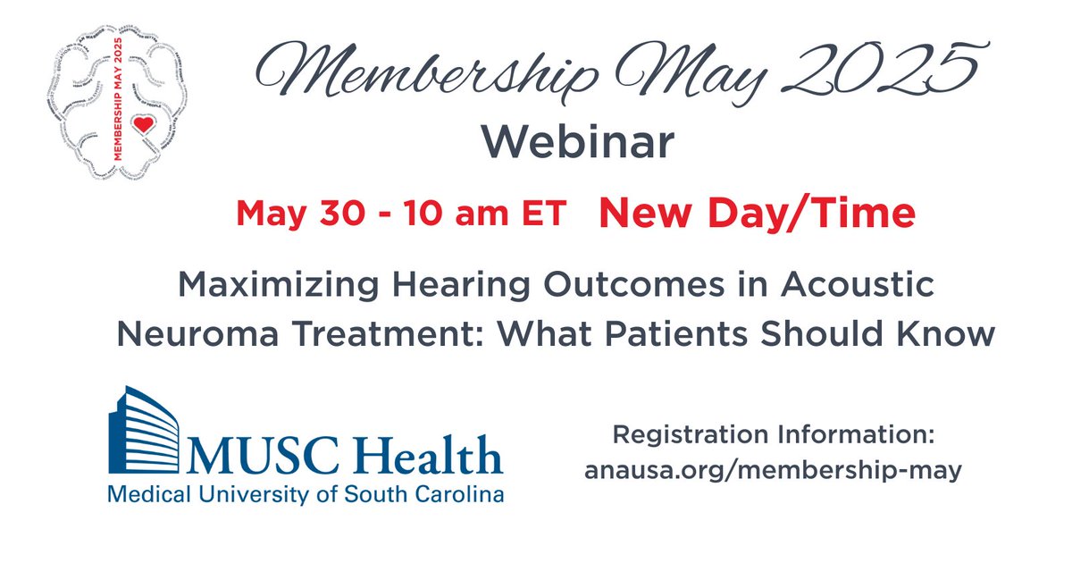 ANAssociation (@anassociation) on Twitter photo RESCHEDULED - Please register to join us on Zoom for this Membership May presentation featuring providers from <a href="/MUSChealth/">MUSC Health</a>. Information and registration link at anausa.org/membership-may. *If you previously registered, you do not need to register again. RESCHEDULED - Please register to join us on Zoom for this Membership May presentation featuring providers from <a href="/MUSChealth/">MUSC Health</a>. Information and registration link at anausa.org/membership-may. *If you previously registered, you do not need to register again.