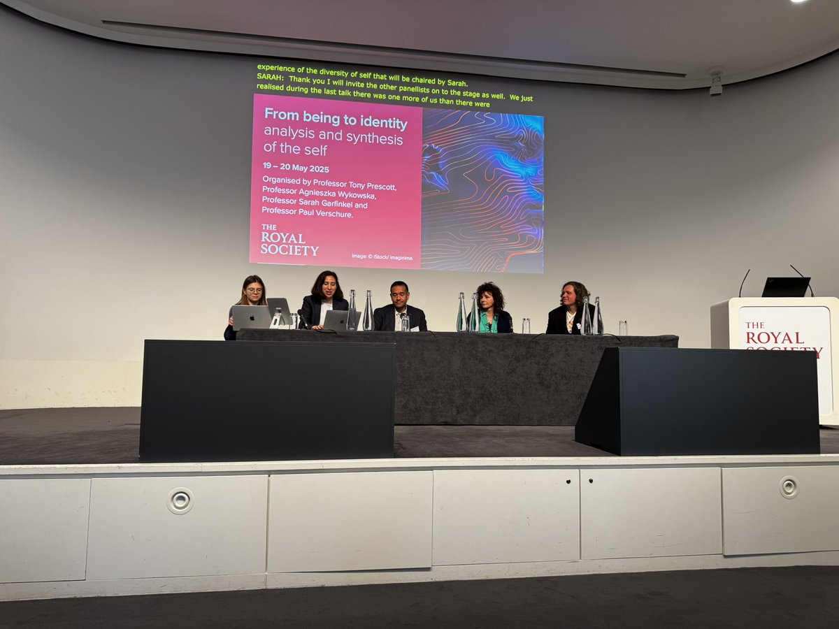 unrealcharity's tweet image. Thank you @DrSFink for inviting Unreal to the @royalsociety meeting “From being to identity: analysis and synthesis of the self”. It was a privilege for our own Joe Perkins to speak on the lived experience perspective of DPDR and hear the fascinating speakers! #SelfRS2025
