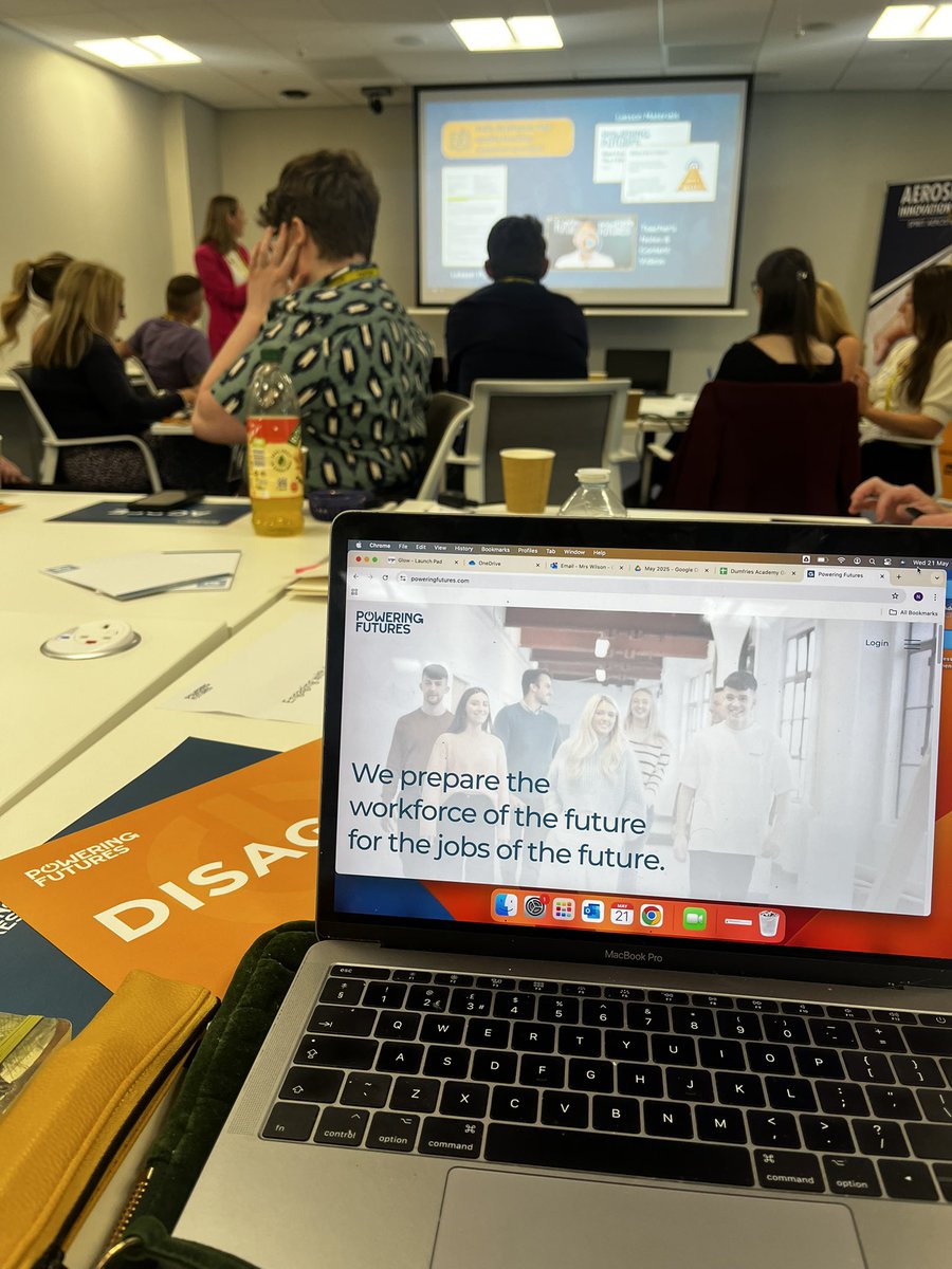 Looking forward to delivering @poweringfutures again. Pupils really loved it last year so feeling excited to get started with the new S5/S6. Great day at the teacher training event!