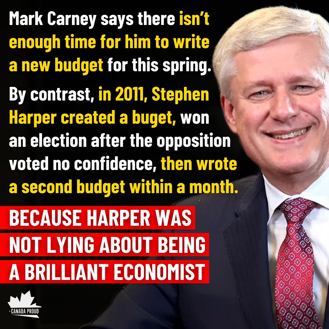 WeAreCanProud's tweet photo. Who do you think is a better economist: Stephen Harper or Mark Carney? 🤔 https://t.co/FVbrz3RWQT
