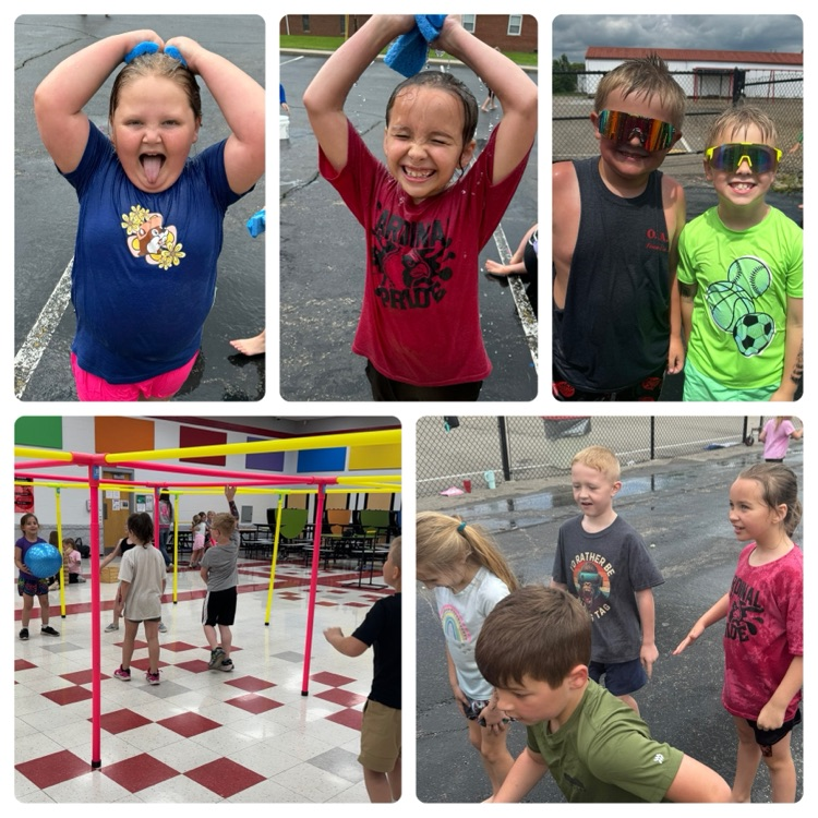 First graders having a blast!