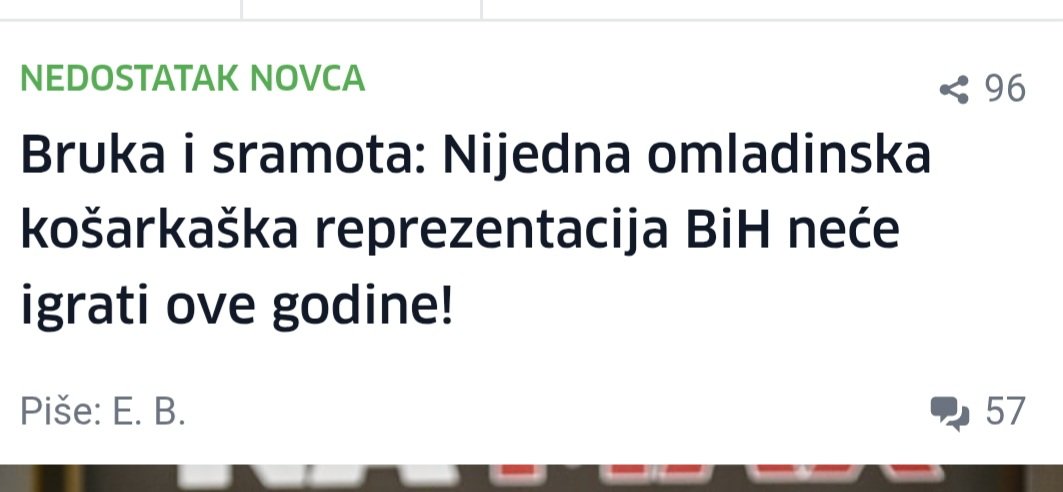 To je ta briga o mladima o sportu , može Viaduct 100 mil, al ne može 400 milja za reprezentaciju BIH to je par službenih automobila .Bravo čestitam