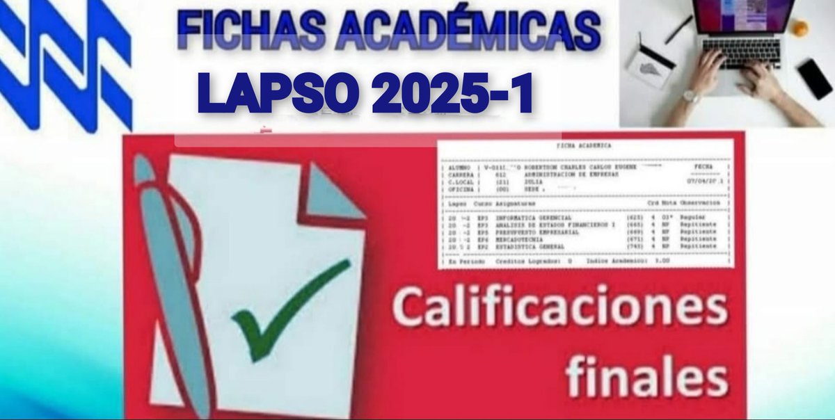 🚨 ATENCIÓN ESTUDIANTE REGULAR🚨
Se le Informa a los Estudiantes Regulares de #UNABolivar que ya pueden revisar en el blog de orientacionbolivaruna.blogspot.com que ya fueron publicadas las Fichas Académicas lapso 2025-1. 📝 Recuerda que debes imprimir una para la inscripción Regular.