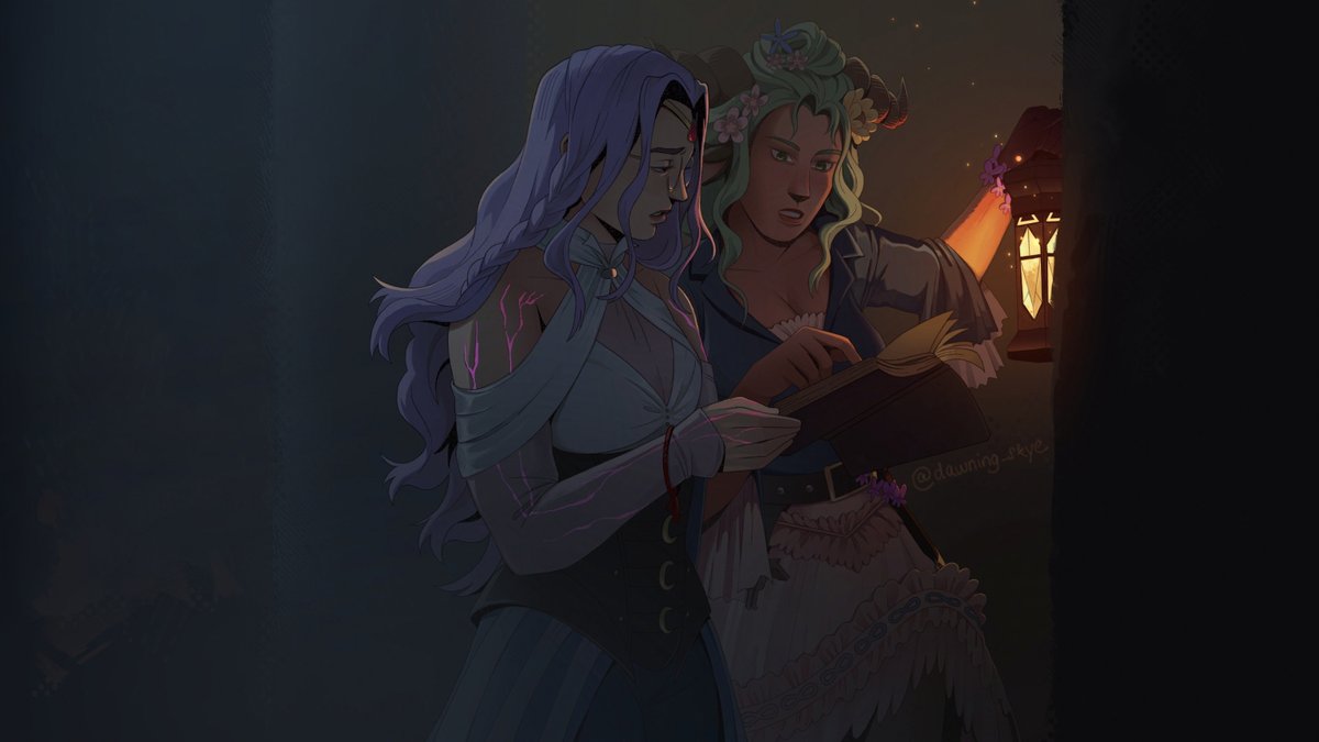 my last frame for <a href="/criticalframes/">Critical Frames FanProject</a> with Fearne and Imogen 💜🔥
#CriticalRole #CriticalRoleArt