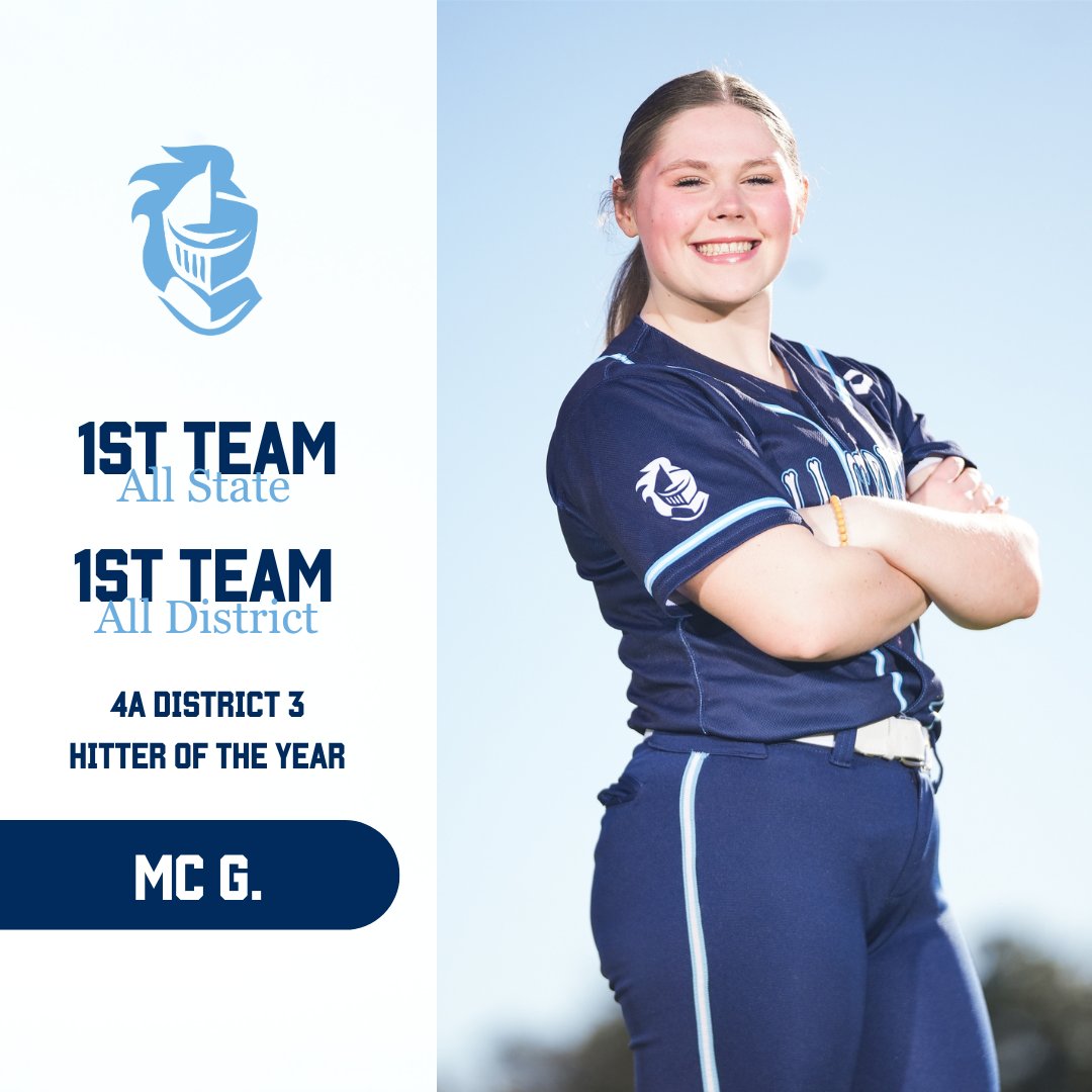 Congratulations to members of our Area Finalist Softball Team as they racked up post season awards. We are all so proud of you and what the team accomplished this season! Go, Lady Knights! #HillCoAthletics