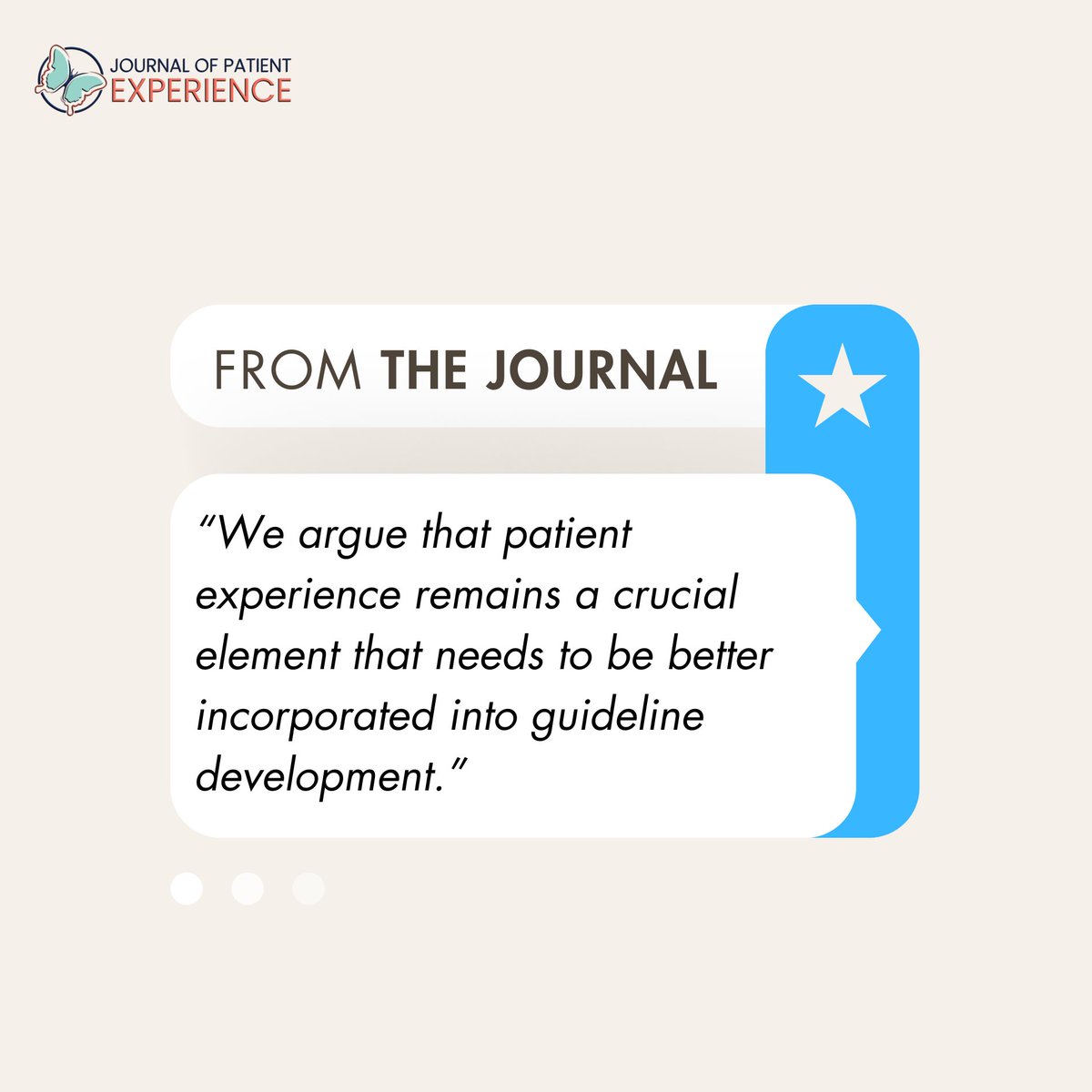 The Journal of Patient Experience tweet media