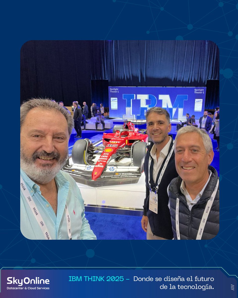 SkyOnlineArg's tweet image. 🔵 IBM Think 2025
Rafael Eloy Ibanez, CEO de Skyonline, participó del evento que define el futuro de la tecnología.
Refuerza nuestra alianza con @IBM y nos impulsa a seguir innovando con IA.
💡 La tecnología evoluciona. Nosotros también.
#IBMThink #TransformaciónDigital