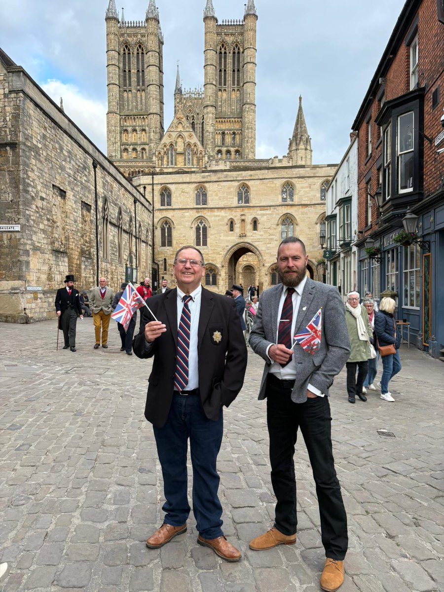 Good time celebrating V.E day in Lincoln recently with the son in law