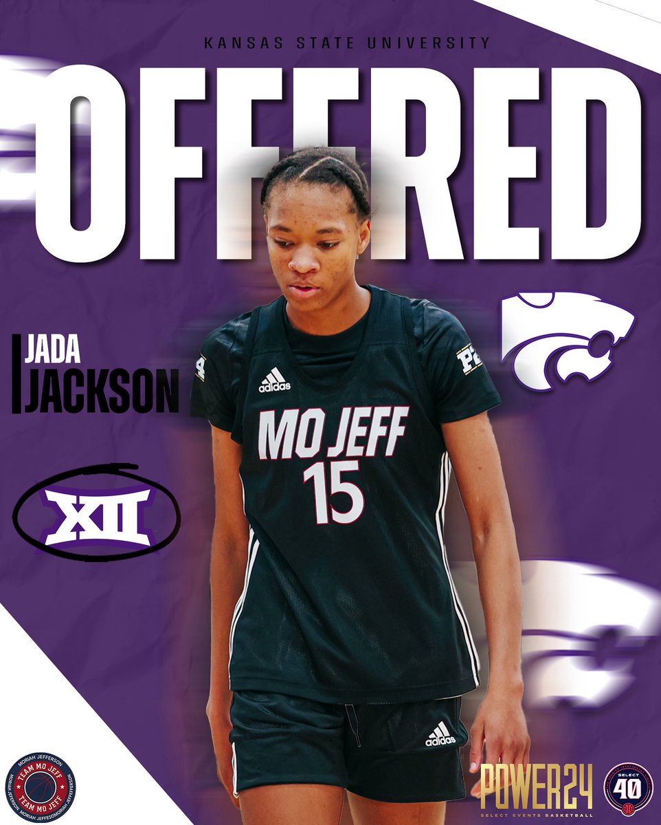Team Moriah Jefferson (@teammojeff) on Twitter photo Top 2027 F Jada Jackson @its_jadajackson15 earns a BIG12 offer from Kansas State University ! @kstatewbb <a href="/JeffMittie/">Jeff Mittie</a> <a href="/ebony_gilliam/">Ebony Shaw Gilliam</a>
Congrats JJ! 🐇
#TeamMoJeffP24 🚀🔥💥🏀⭐️ Top 2027 F Jada Jackson @its_jadajackson15 earns a BIG12 offer from Kansas State University ! @kstatewbb <a href="/JeffMittie/">Jeff Mittie</a> <a href="/ebony_gilliam/">Ebony Shaw Gilliam</a>
Congrats JJ! 🐇
#TeamMoJeffP24 🚀🔥💥🏀⭐️