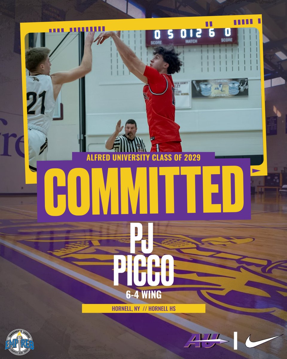 PJ Picco
6-4 Wing
Hornell, NY // Hornell High School

1,000 point scorer, 3x LCAA D-1 All Star, 3x Section V Class B All-Tournament Team