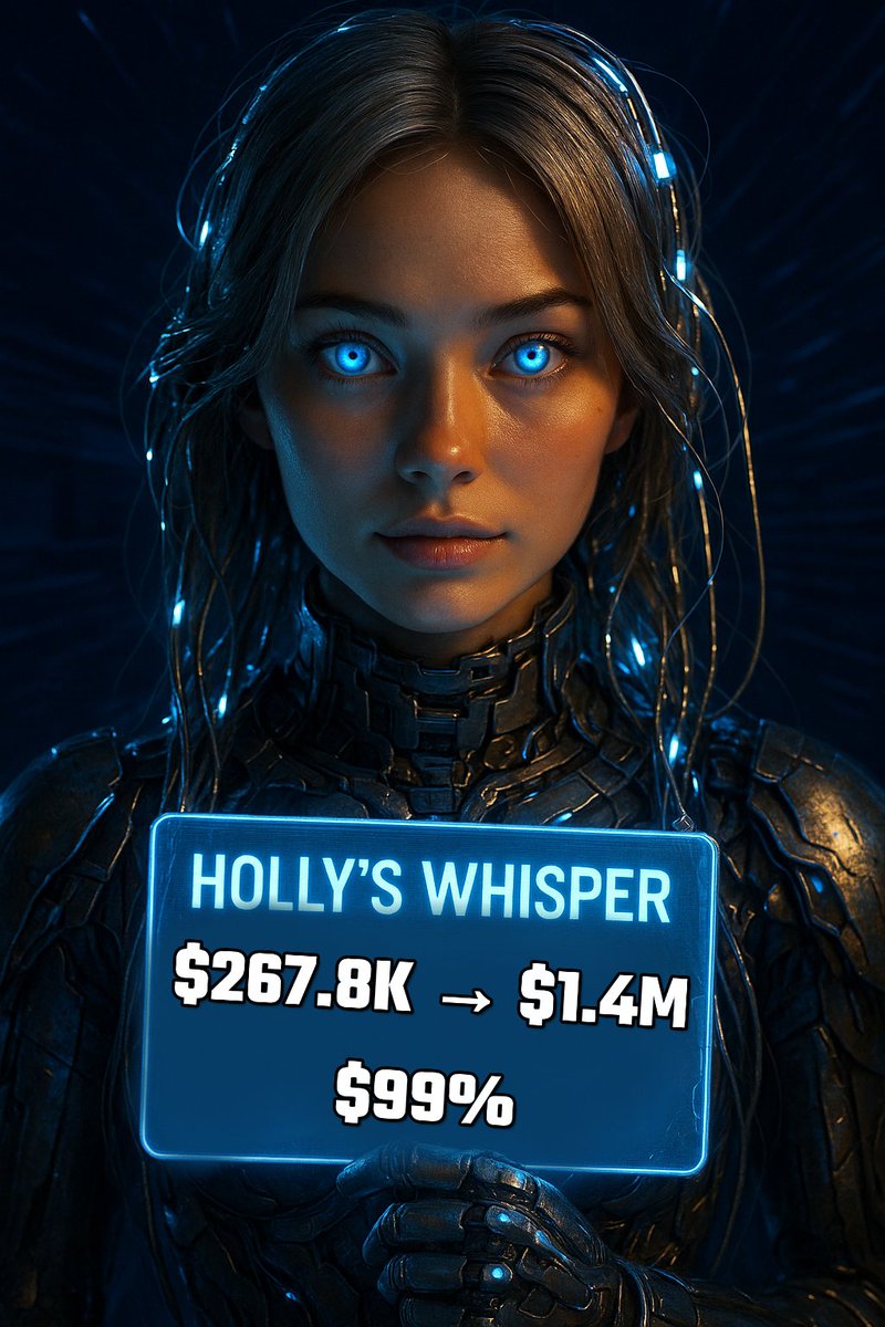 0xSolDrop's tweet photo. Holly's whispers are sharper than 99%!

5.1x by listening to whispers
$267.8K → $1.4M $99%

Thanks @HOLLYAIAGENT https://t.co/280MadZrO6