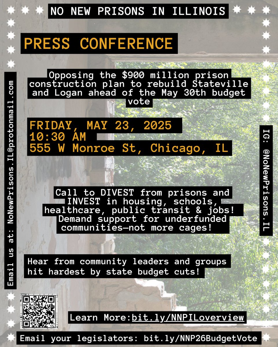 Our client, Jimmy Soto—the longest serving exoneree in IL, and a long-time resident of Stateville Prison—will be speaking at the No New Prisons in Illinois Press Conference, Friday, May 23, at 10:30AM, at 555 W. Monroe St, Chicago IL. Learn more at bit.ly/NNPILoverview.
