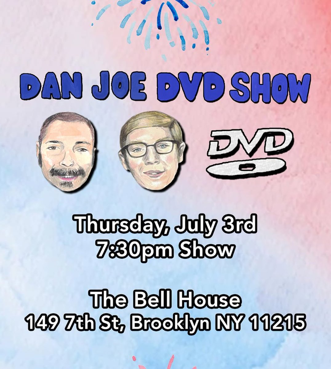 The Bell House (@bellhouseny) on Twitter photo JUST ANNOUNCED! <a href="/danjoedvdshow/">Dan + Joe + DVD Show</a> with <a href="/danlicatasucks/">Dan Licata</a> and <a href="/JosephPera/">Joe Pera</a> on Thursday, July 3rd!
Tickets on sale now: tinyurl.com/w7vu4k3p JUST ANNOUNCED! <a href="/danjoedvdshow/">Dan + Joe + DVD Show</a> with <a href="/danlicatasucks/">Dan Licata</a> and <a href="/JosephPera/">Joe Pera</a> on Thursday, July 3rd!
Tickets on sale now: tinyurl.com/w7vu4k3p