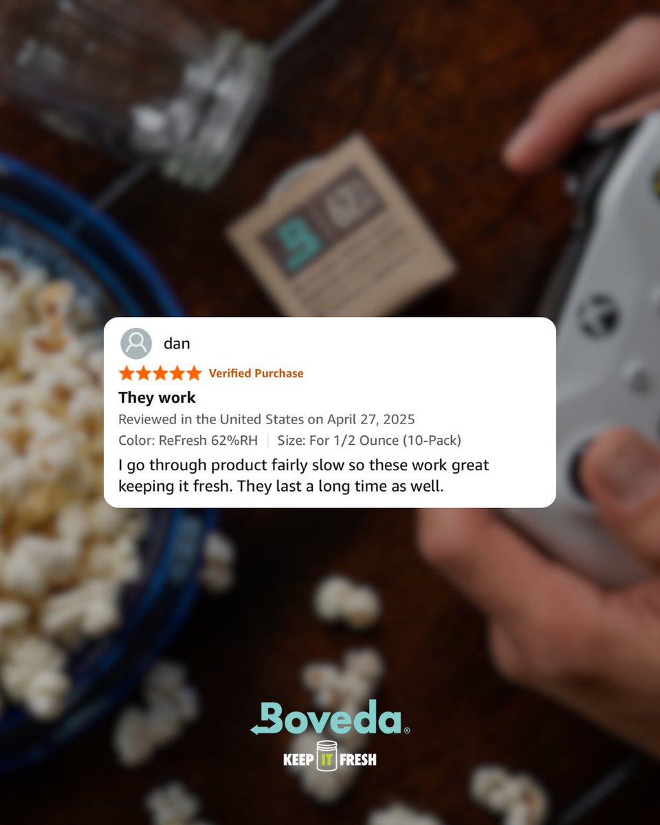 BovedaCannabis's tweet photo. The reviews are in, and we’re blushing!🤭 Boveda Keeps IT Fresh so you can enjoy IT more. Try Boveda for yourself, and see what the buzz is all about.
#Boveda #BovedaFresh #KeepITFresh #humiditycontrol #reviews https://t.co/ah1MHb0mm8