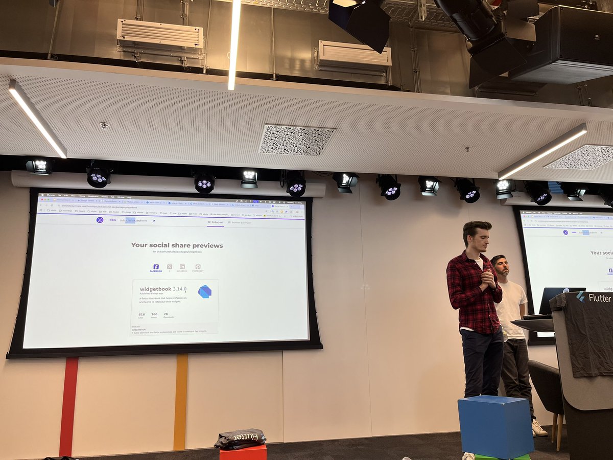 How could I miss this?!? <a href="/schultek_dev/">Kilian Schulte 💙</a> just used the open mic session at the Flutter Meetup Munich to show that he provides us with a solution to finally have a great social link for our pub.dev packages!!

Like pub.schultek.dev/packages/&lt;insert package&gt;