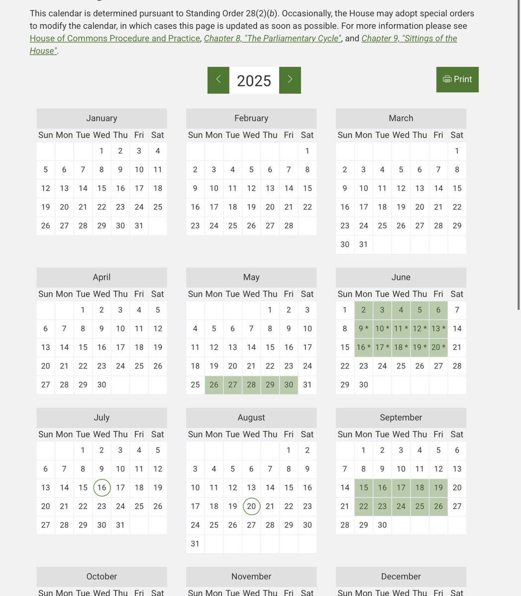 Backbencher: $211,000
Minister: $311,500
Secretary of State: $284,500
PM: $419,600 

And this is their 2025 work calendar. 

You’re simply not angry enough yet. 🇨🇦