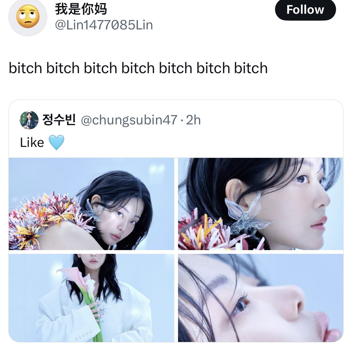 avocadooo1211's tweet photo. for anyone who missed what happened today: a bunch of haters spammed subin tweet with vile comments, forcing her to delete and resend it. their words weren't just rude, they were profoundly disturbing and disgusting. https://t.co/aS3HE3wm5d