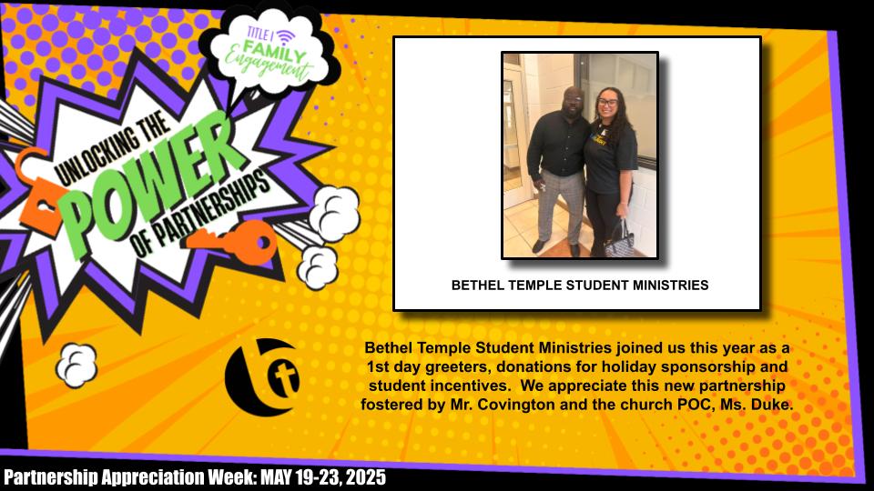 April Howard (@msaprilhoward) on Twitter photo Title I Community Partner Appreciation Week 2025
<a href="/AndrewsPreK8/">Andrews PreK-8 School</a> #FamilyEngagement Title I Community Partner Appreciation Week 2025
<a href="/AndrewsPreK8/">Andrews PreK-8 School</a> #FamilyEngagement