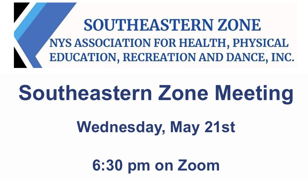 Southeastern Zone (@seznysahperd) on Twitter photo <a href="/SEZnysahperd/">Southeastern Zone</a> Meeting on 05/21/25 at 6:30 pm via Zoom. Hope to see you there - all are welcome. <a href="/Drago_930/">Christine Drago</a> <a href="/donntobin/">Donn Tobin</a> <a href="/mrobPE/">Margaret Robelee (she/her)</a> <a href="/PErocks25/">Kevin Yarnell</a> <a href="/lisherm/">Lisa Sherman</a> <a href="/CkeenanHockey53/">Christopher Keenan</a> <a href="/Meeshy_Lammers/">Coach Lammers</a>
<a href="/BillyQuickHPE/">Billy Quick</a> <a href="/RyanKolmanPE/">Ryan Kolman</a> <a href="/tomphysed/">Tom Micucci</a> <a href="/CiancioSteve/">Steve Ciancio</a> <a href="/NYSAHPERD/">NYS AHPERD</a> <a href="/Lauriep717/">Laurie Petersen-Shaw</a> <a href="/cjlala/">Laura Owen</a> #SEZproud <a href="/SEZnysahperd/">Southeastern Zone</a> Meeting on 05/21/25 at 6:30 pm via Zoom. Hope to see you there - all are welcome. <a href="/Drago_930/">Christine Drago</a> <a href="/donntobin/">Donn Tobin</a> <a href="/mrobPE/">Margaret Robelee (she/her)</a> <a href="/PErocks25/">Kevin Yarnell</a> <a href="/lisherm/">Lisa Sherman</a> <a href="/CkeenanHockey53/">Christopher Keenan</a> <a href="/Meeshy_Lammers/">Coach Lammers</a>
<a href="/BillyQuickHPE/">Billy Quick</a> <a href="/RyanKolmanPE/">Ryan Kolman</a> <a href="/tomphysed/">Tom Micucci</a> <a href="/CiancioSteve/">Steve Ciancio</a> <a href="/NYSAHPERD/">NYS AHPERD</a> <a href="/Lauriep717/">Laurie Petersen-Shaw</a> <a href="/cjlala/">Laura Owen</a> #SEZproud