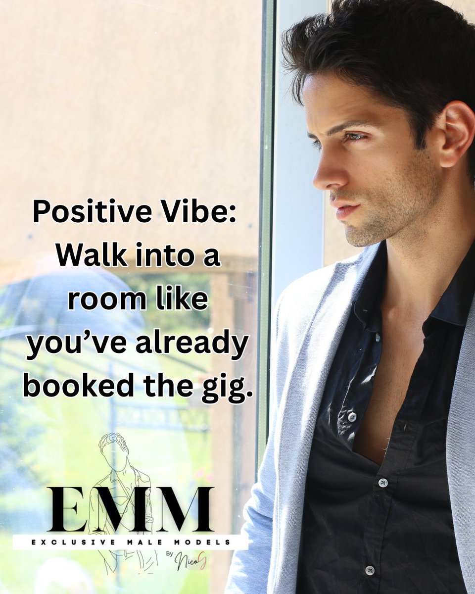 EMMbyNicoG's tweet image. Confidence before credentials. Show up strong. #OwnTheRoom #ModelEnergy