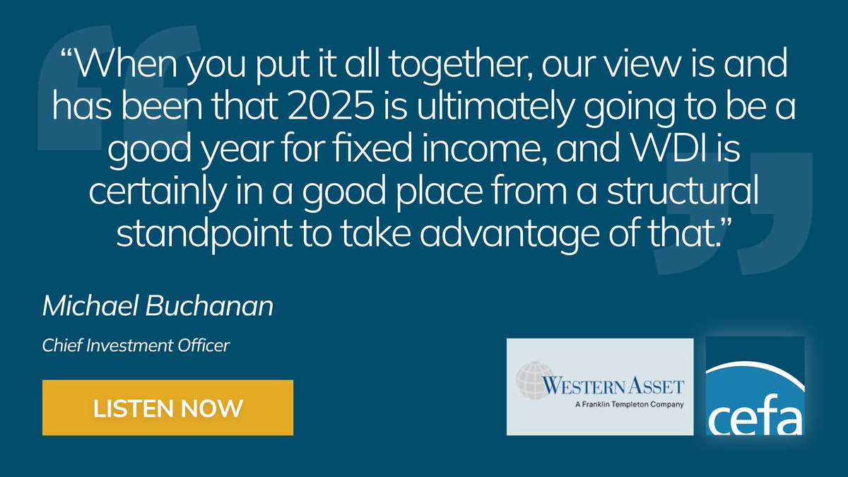 Insight into potential fixed income opportunities from <a href="/WesternAsset/">Western Asset</a> you won't want to miss. Access the latest CEF Insights podcast episode: cefa.com/learn/intervie…