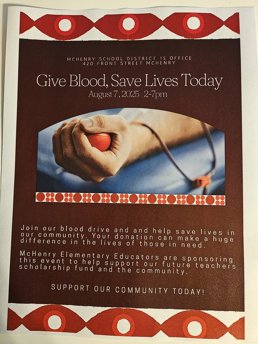 Heather Liput (@heatherliputvv) on Twitter photo #blooddrive Come out and support MEEA future teachers scholarship and help our community by donating blood. <a href="/HeatherLiputVV/">Heather Liput</a> <a href="/VV_Voyagers/">VV Voyagers</a> <a href="/School_D15/">McHenry School District 15</a> #blooddrive Come out and support MEEA future teachers scholarship and help our community by donating blood. <a href="/HeatherLiputVV/">Heather Liput</a> <a href="/VV_Voyagers/">VV Voyagers</a> <a href="/School_D15/">McHenry School District 15</a>