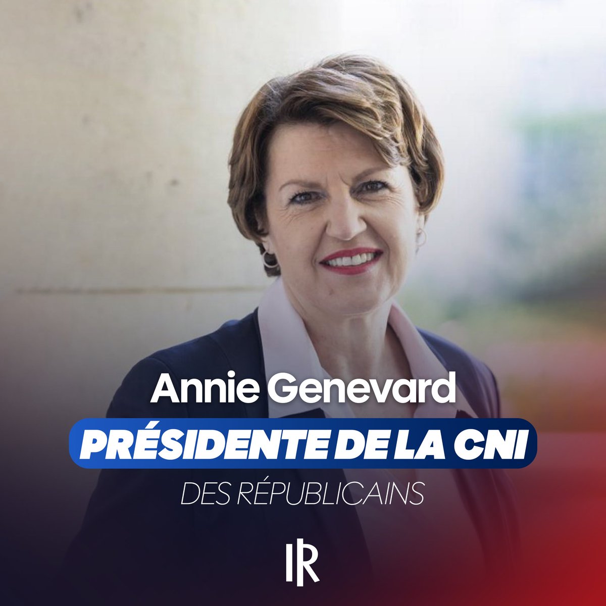 Félicitations à <a href="/AnnieGenevard/">Annie Genevard</a>, nouvelle présidente de notre Commission nationale d’investiture.

🔗 leparisien.fr/politique/bell…
