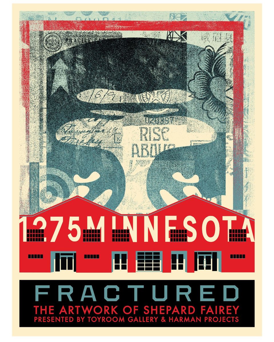 Harman Projects and Toyroom Gallery will open Fractured, a solo exhibition by Shepard Fairey, on Saturday, June 14th, 6pm to 8pm <a href="/OBEYGIANT/">Shepard Fairey</a>