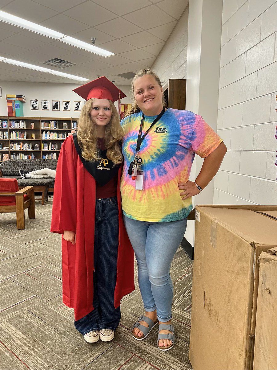 Honor Grad Taylor Edwards gave her Golden Apple to Miss Laura Golden "because of her long-lasting impact on my life. Laura has helped raise me since she was a student at LCHS &amp; ever since then, she has been a strong supporter in what I do in all areas of my life."