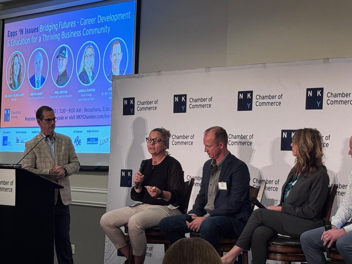 Our very own Angela Easton, supervisor in supply chain operations, spoke at the NKY Chamber's Eggs 'N Issues breakfast about her involvement in our Adopt A Class program. Angela is one of our many employees who is not only committed to serving our customers, but also the