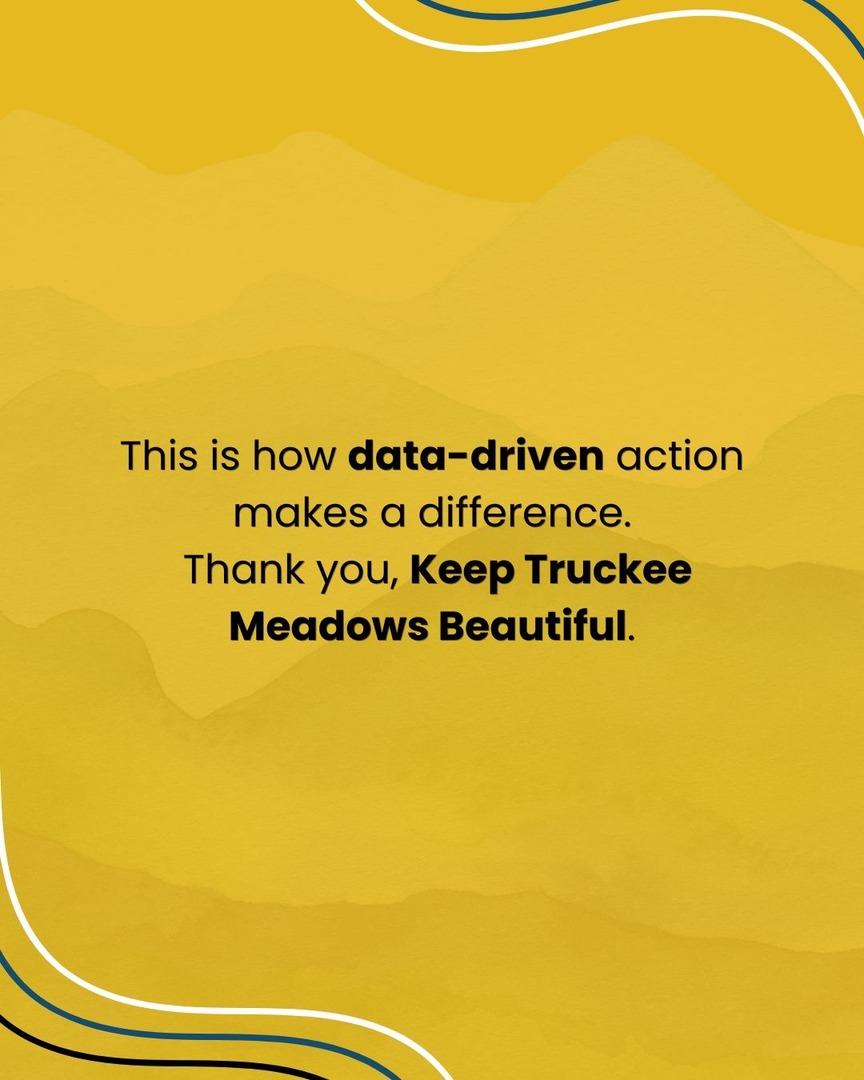 In 2022, Keep Truckee Meadows Beautiful mobilized 466 volunteers to remove over 60 tons of waste from the Truckee River Watershed. Their efforts helped protect water quality and improve our region's environment and quality of life. Thank you, KTMB, for making a lasting impact! 💚