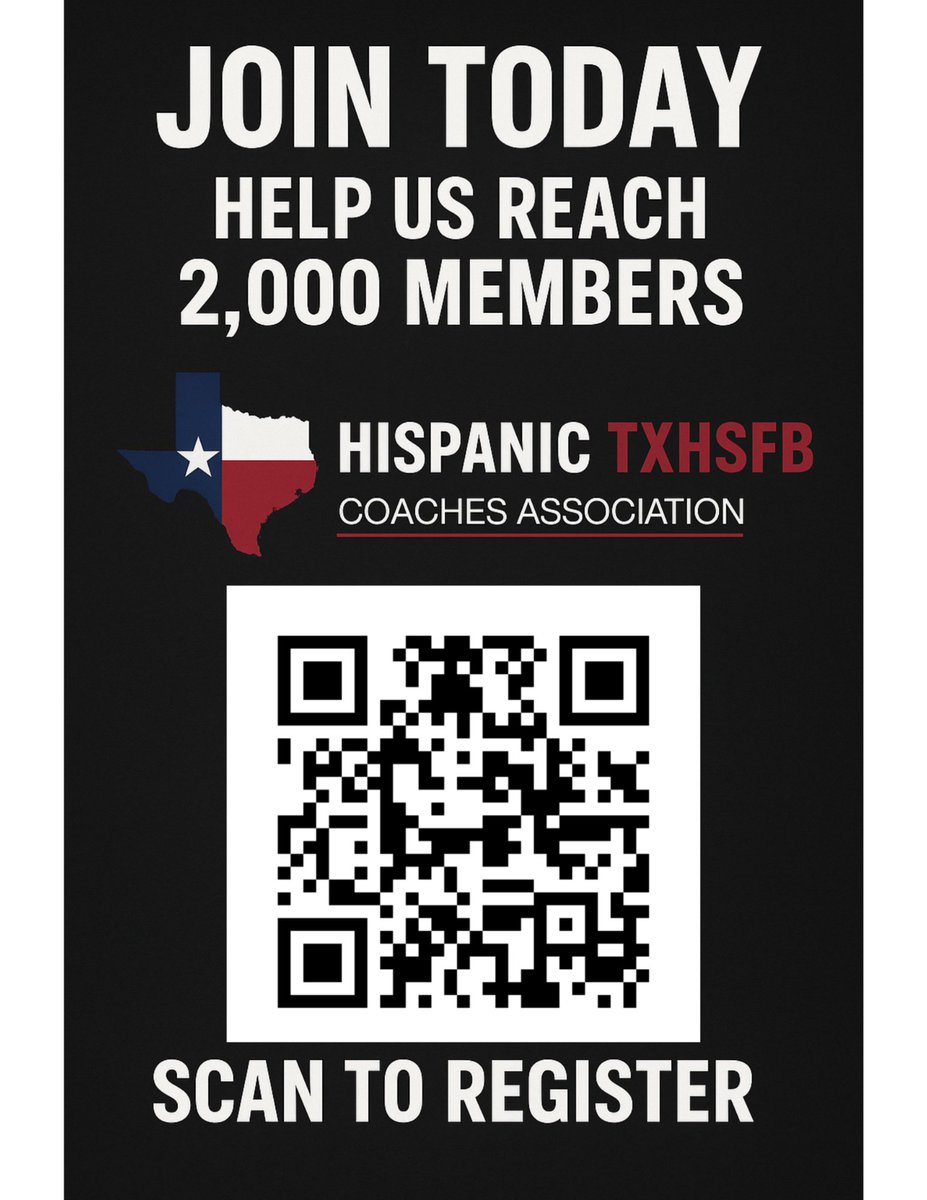 Hispanic TXHSFB Coaches Association (@hispanictxhsfb) on Twitter photo π¨ JOIN LA FAMILIA π¨
β
FREE membership
π¬ Monthly newsletters
π Coaches spotlights
π₯ Virtual clinics
π€ A platform to grow & connect
ποΈ Access to the BIGGEST social at Coaching School!
Closing in on 1,700 members, LETS BREAK 2K!!!
hthsfbca.com/coach-register/
#TXHSFBCA #LaFamilia π¨ JOIN LA FAMILIA π¨
β
FREE membership
π¬ Monthly newsletters
π Coaches spotlights
π₯ Virtual clinics
π€ A platform to grow & connect
ποΈ Access to the BIGGEST social at Coaching School!
Closing in on 1,700 members, LETS BREAK 2K!!!
hthsfbca.com/coach-register/
#TXHSFBCA #LaFamilia