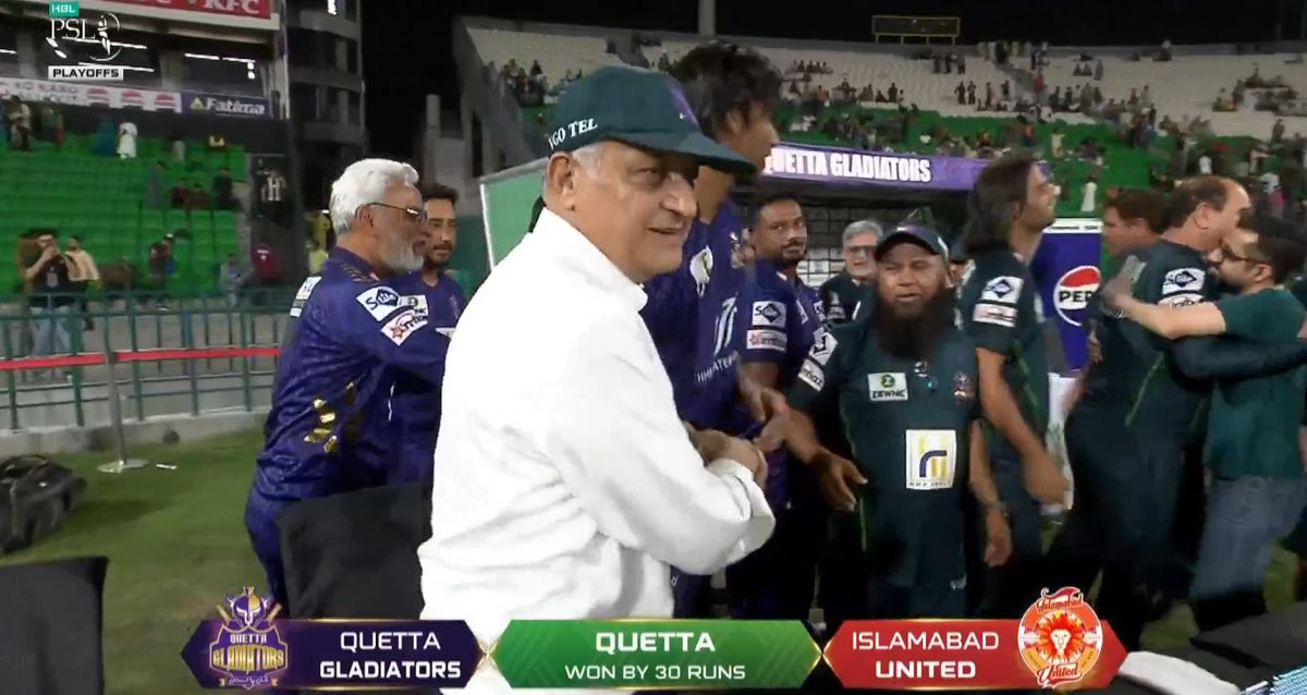 Quetta Gladiators have reached their fourth PSL final. What a team ❤️

#HBLPSLX #tapmad #DontStopStreaming #CatchEveryMatch