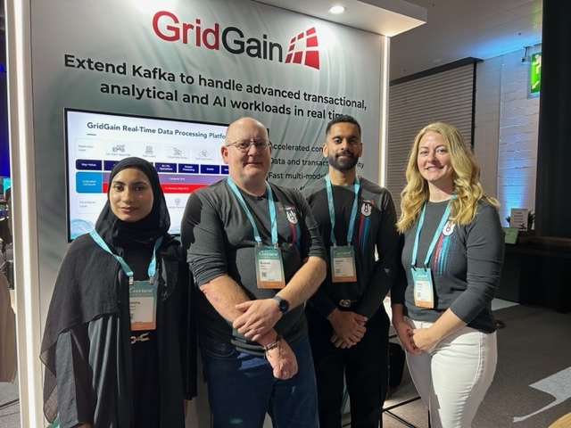 gridgain's tweet photo. Big thanks 🙏 to Confluent for a fantastic Current London 2025 event! 

Great conversations on extending streaming data pipelines to handle heavy transactional, analytical, and AI workloads at millisecond latencies and massive scale.

#current2025 #realtimeanalytics #kafka https://t.co/2t1egj1ETL