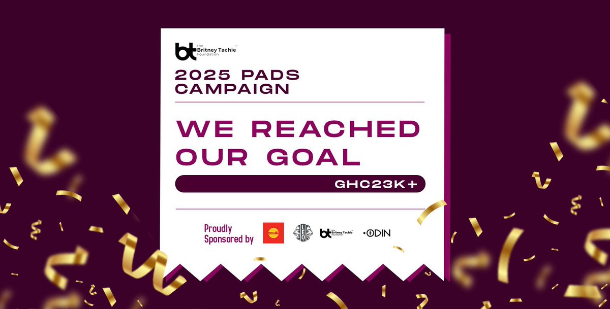 We did it !!!
Thanks to your generosity and support for our pads campaign. We have reached our fundraising goal🫶🏼.
Every ¢, every $, every retweet and post made it possible. We are super grateful for your support. Finally ready for #2025PadsCampaign!! #Yamoransa2025