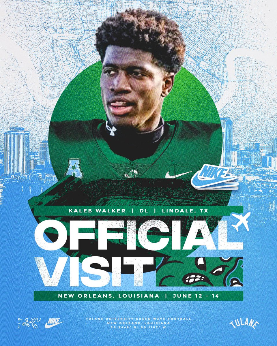 Kaleb โBugโ Walker (@kalebwalker08) on Twitter photo Iโll be in New Orleans June 12-14 Roll Wave ๐<a href="/Coach_Cochran/">Chris Cochran</a> <a href="/Joel_Rinlee/">Coach Joel Rinlee</a> <a href="/Lindale_FB/">Lindale Football</a> <a href="/CoachWilk04/">Landius Wilkerson</a> <a href="/CoachJonSumrall/">Jon Sumrall</a> Iโll be in New Orleans June 12-14 Roll Wave ๐<a href="/Coach_Cochran/">Chris Cochran</a> <a href="/Joel_Rinlee/">Coach Joel Rinlee</a> <a href="/Lindale_FB/">Lindale Football</a> <a href="/CoachWilk04/">Landius Wilkerson</a> <a href="/CoachJonSumrall/">Jon Sumrall</a>