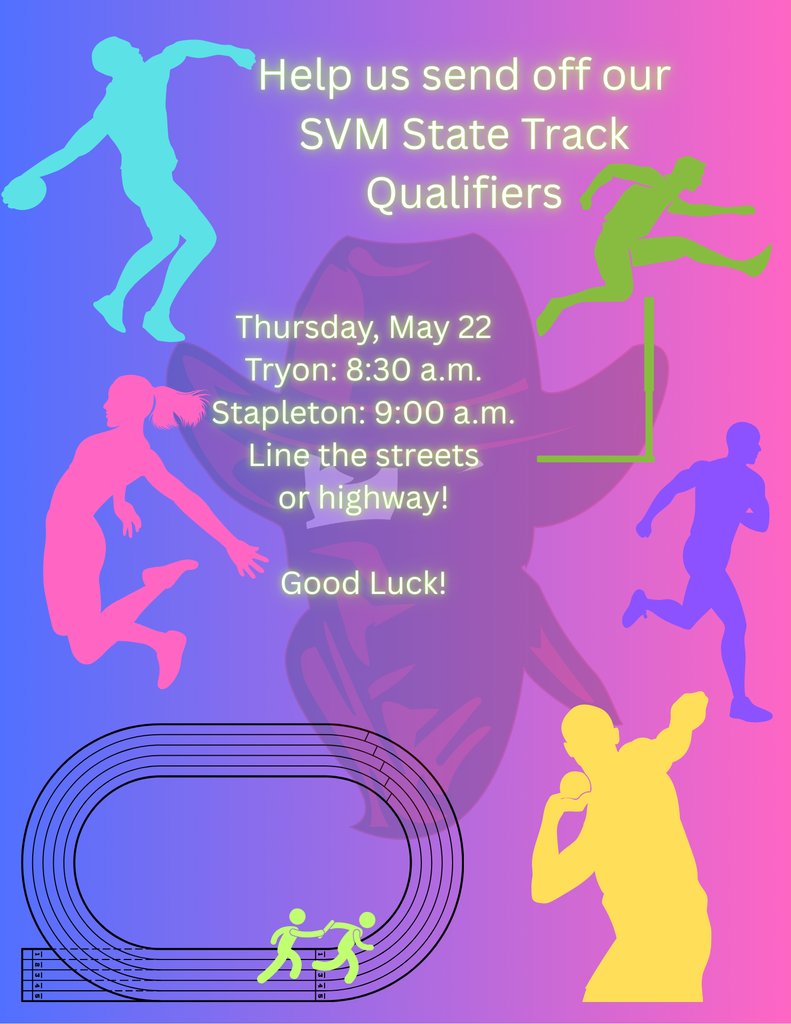 Help us send off our Mavericks!  Tomorrow 8:30 a.m. in Tryon, 9:00 a.m. Stapleton!  Be loud and proud!