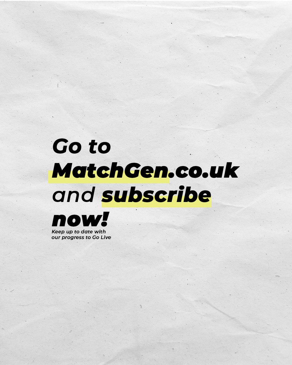 MatchGen tweet media