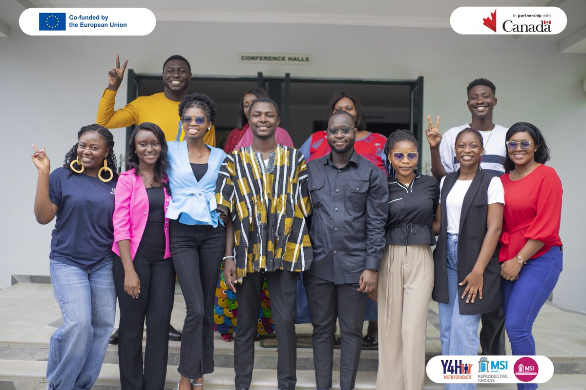 MSIGYouth's tweet photo. Thank you to our outgoing board members for your dedication, ideas, and impact. You helped shape youth centered SRHR in Ghana. We celebrate you!!

#YouthLeadership #MSIChoices
#YouthAdvisoryBoard #Y4H #EUinGhana #CanadaInGhana https://t.co/bJ7QVuajm1