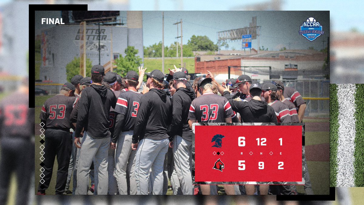 Concordia Cardinals (@cuaacardinals) on Twitter photo ⚾️FINAL⚾️
<a href="/CUAABaseball/">Concordia Baseball</a> bows out of the NCCAA World Series to conclude their season. ⚾️FINAL⚾️
<a href="/CUAABaseball/">Concordia Baseball</a> bows out of the NCCAA World Series to conclude their season.