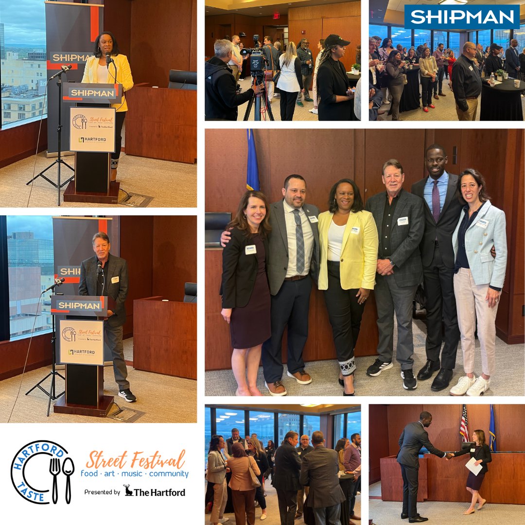 Excitement filled #Shipman's Hartford office today where a big crowd gathered for a press conference to kick off the media efforts for #HartfordTaste, presented by The Hartford. Thank you to all who came out this morning!

🍴 Learn more at thehartfordtaste.com
