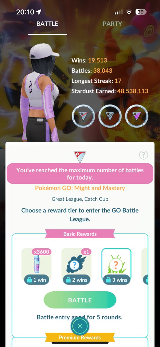 TrainerMissCat's tweet photo. You’re lying 😆😆😆 do I need to get a life or…. 😂😂
#gobattleweek #pokemongo #girlsthatpvp https://t.co/0hLBnvmEY9