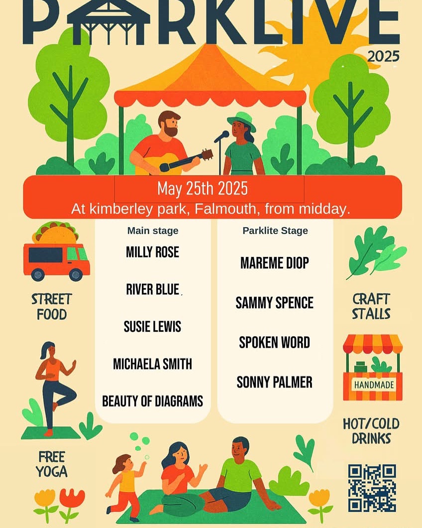 tyronewarren819's tweet photo. 🔸Sunday May 25th ..Source FM presents ✨’Park live’ @ Kimberley park Falmouth for a day of live music,spoken word,food & laughter in a beautiful setting. 🔸I’ll be catching the train to Falmouth to show my support!🔹#SourceFM #ParkLive #Falmouth #tmwarren https://t.co/PzXfj1IQ63