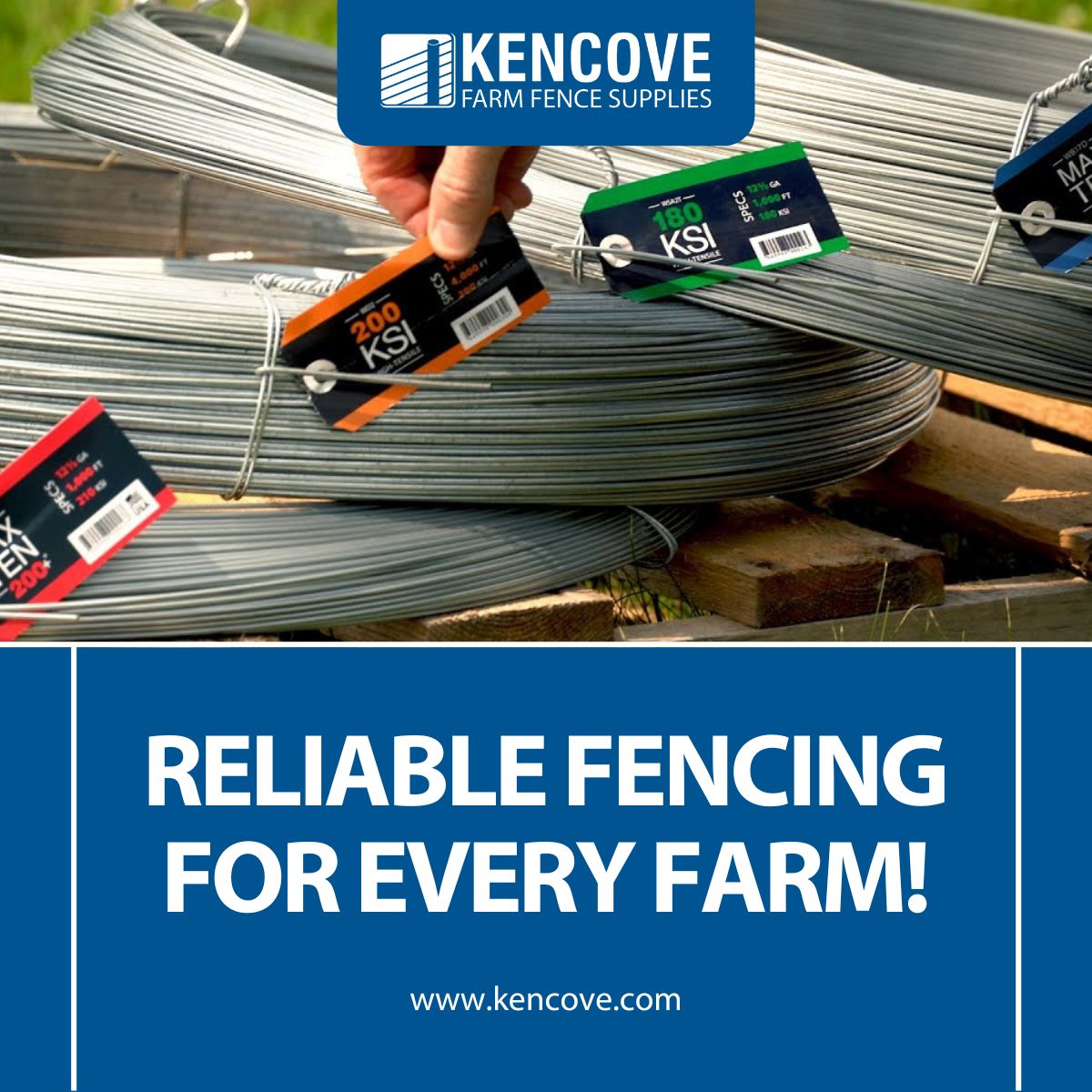 kencove's tweet photo. Kencove’s high-tensile wire provides unmatched strength and long-lasting performance, ensuring secure fencing that withstands harsh conditions and livestock pressure. 

https://t.co/MAIezBOB3t 

#HighTensileWire #FarmStrong #DurableFencing #SecureYourFarm #RanchLife #Kencove https://t.co/6oH2aobMpC