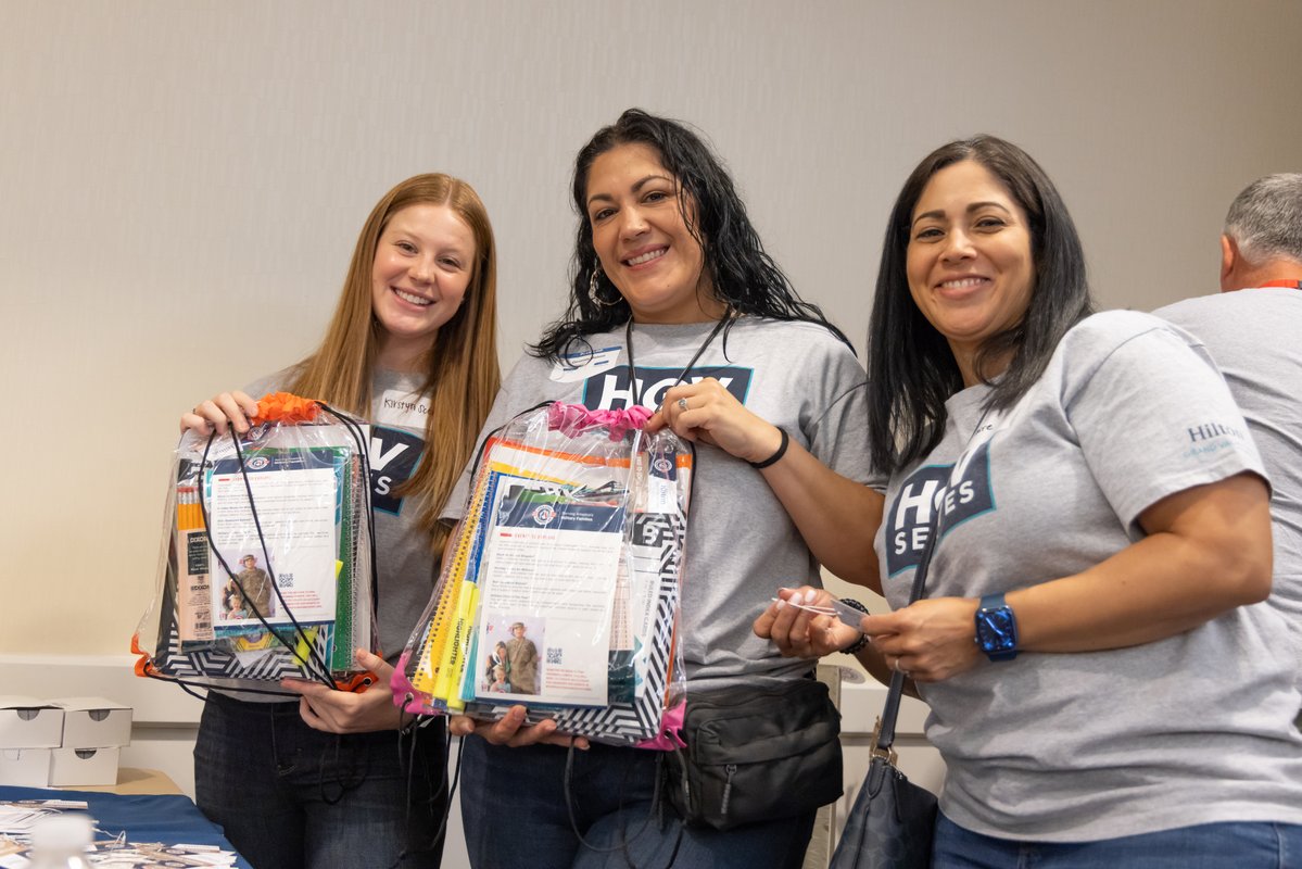 Operation Homefront (@op_homefront) on Twitter photo If you stay ready, you don’t have to get ready—and our partner <a href="/HiltonGrandVac/">HiltonGrandVacations</a> is helping us do just that! 100 HGV team members filled 1,500 backpacks with supplies for our annual Back-to-School Brigade® program. Thanks to them, military kids are ready for the new school year! If you stay ready, you don’t have to get ready—and our partner <a href="/HiltonGrandVac/">HiltonGrandVacations</a> is helping us do just that! 100 HGV team members filled 1,500 backpacks with supplies for our annual Back-to-School Brigade® program. Thanks to them, military kids are ready for the new school year!
