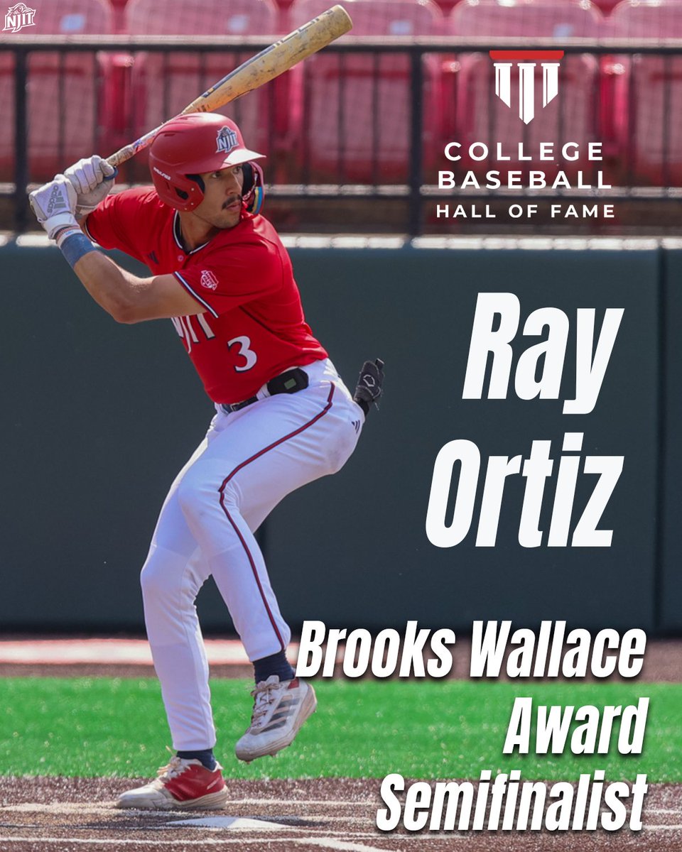 NJIT BASEBALL (@njtechbaseball) on Twitter photo ππ§ ππ₯π’ππ ππ₯ππ¬π¬.
Ray Ortiz has been named a semifinalist for the Brooks Wallace Award by <a href="/CollegeDiamonds/">CollegeBaseballHoF</a>! The semifinalists are comprised of the top-30 shortstops in the nation.
#RollTechβοΈ ππ§ ππ₯π’ππ ππ₯ππ¬π¬.
Ray Ortiz has been named a semifinalist for the Brooks Wallace Award by <a href="/CollegeDiamonds/">CollegeBaseballHoF</a>! The semifinalists are comprised of the top-30 shortstops in the nation.
#RollTechβοΈ