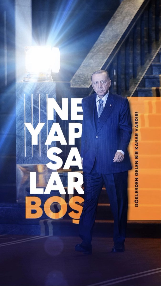 <a href="/osmankarakrtal/">Osman Karakartal</a> Ne Yapsalar Boş 
Göklerden Gelen Bir Karar Vardır!
Dünya Lideri Erdoğan🇹🇷
#GeceyeErdoğanFotoğrafıBırak