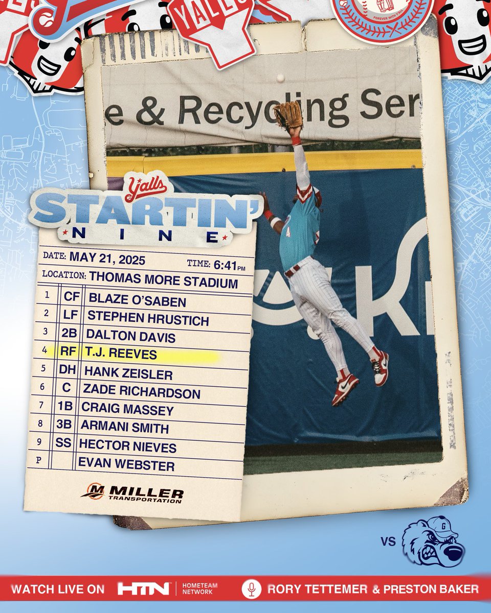 florence_yalls's tweet image. Wanna win a NEW Y’alls Shipment Cap❓

1️⃣ Comment a player from tonight’s Starting Lineup to hit a Home Run
2️⃣ Tag a buddy
3️⃣ Like, Retweet &amp;amp; Follow us

🏆 Correct guesses will be automatically entered to win. #YallsToTheWall